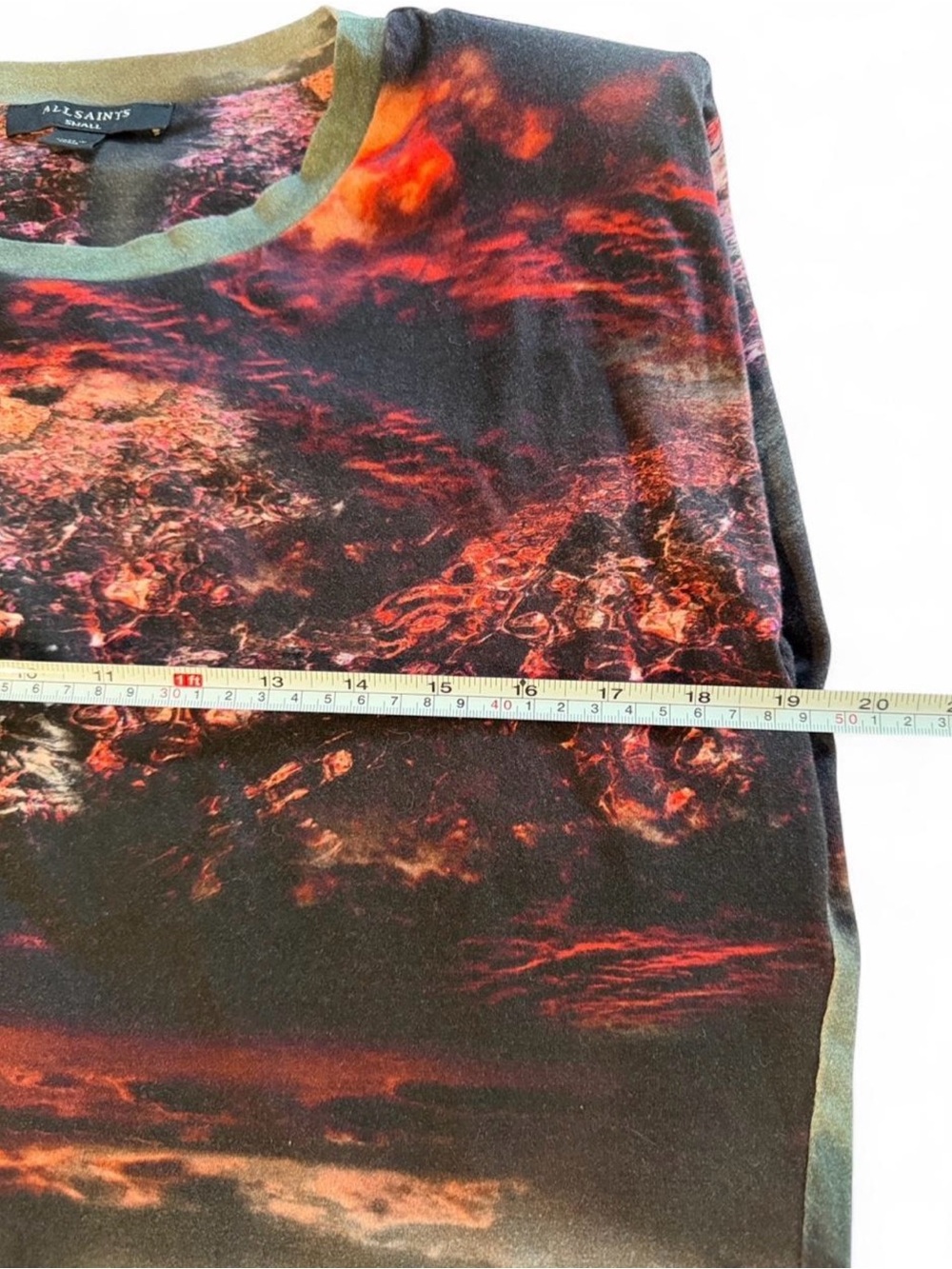 All Saints Women's Abstract Tank Top in Red and Black - Picture 6 of 7
